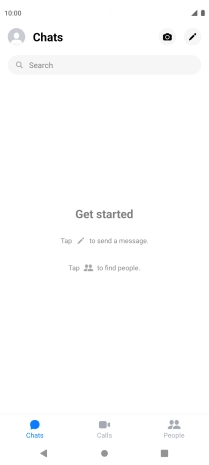 Press the search field.
