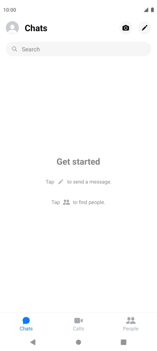 Press the search field.