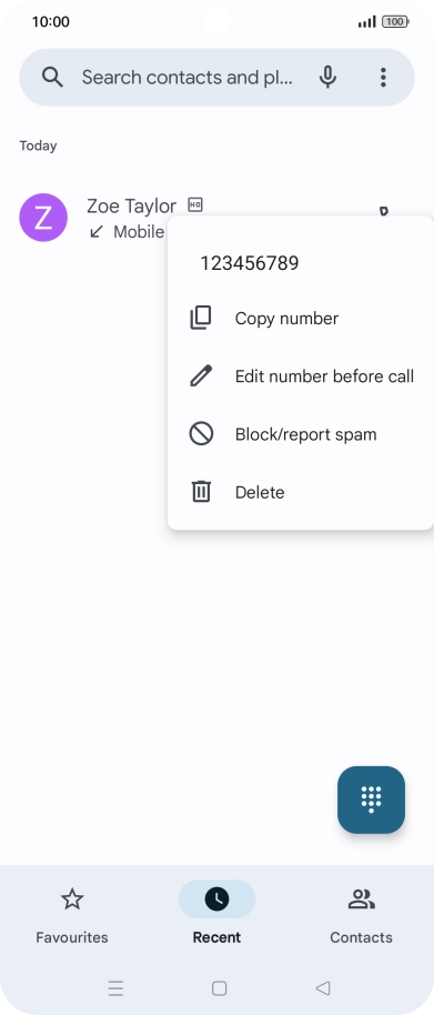 Press Block/report spam.