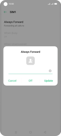 Press Off.