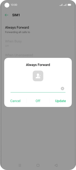 Press Off.
