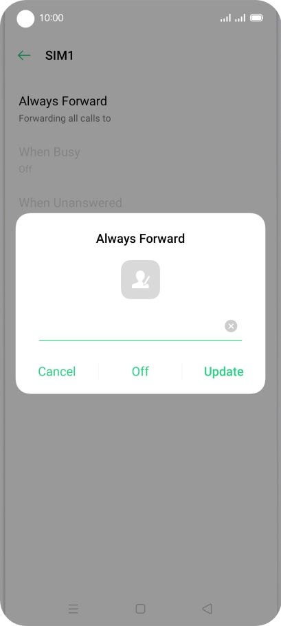 Press Off.