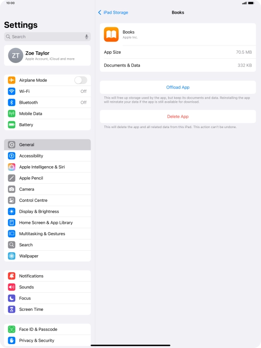 Press Offload App.