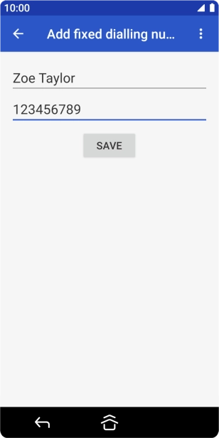 Press SAVE.