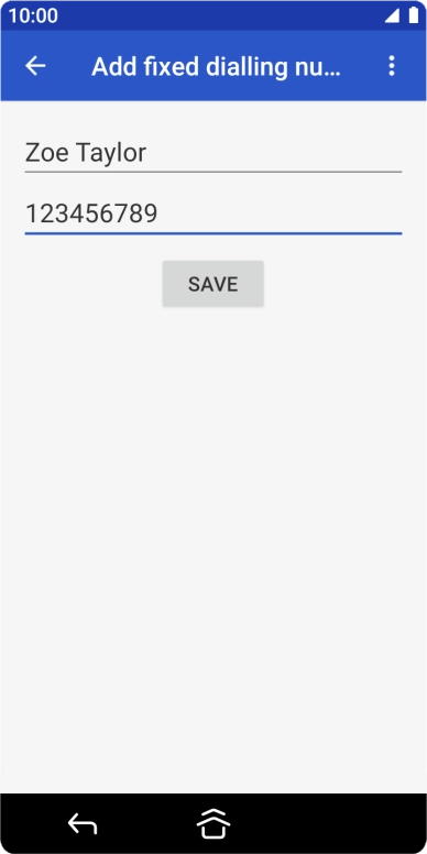 Press SAVE.