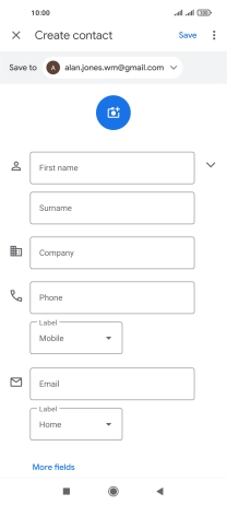 Press First name and key in the required first name.