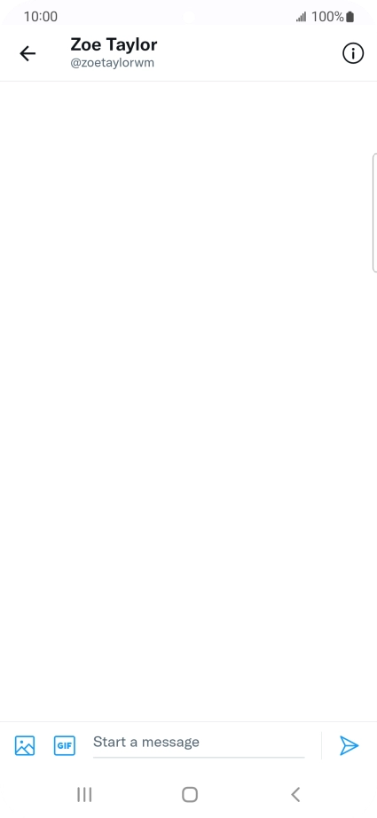 Press the text input field.