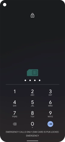 Key in the new PIN again and press the confirm icon.
