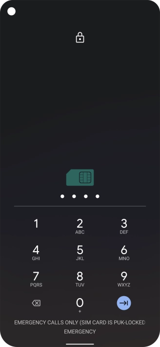 Key in the new PIN again and press the confirm icon.