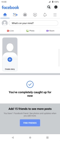 Press the text input field.