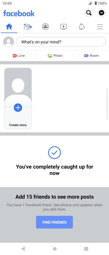 Press the text input field.