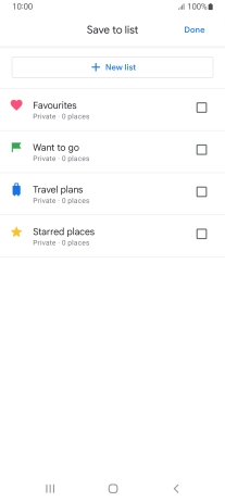 Press the required setting.