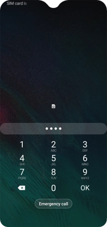 Key in a new four-digit PIN and press OK.