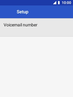 Select Voicemail number.