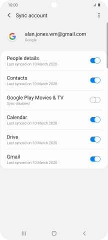 Press the Home key to return to the home screen.