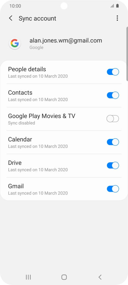 Press the Home key to return to the home screen.