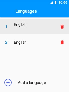 Select the required language.