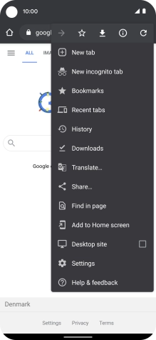 Press Settings.