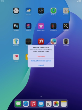 Press Delete App.