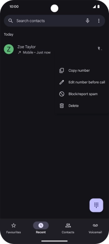 Press Block/report spam.