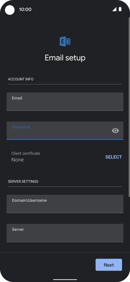To turn on the function, press SELECT and follow the instructions on the screen to install the required certificate.