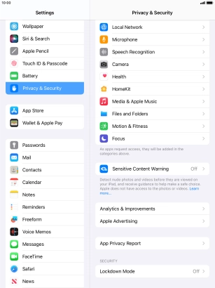 Press App Privacy Report.