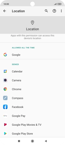 Press the required app.