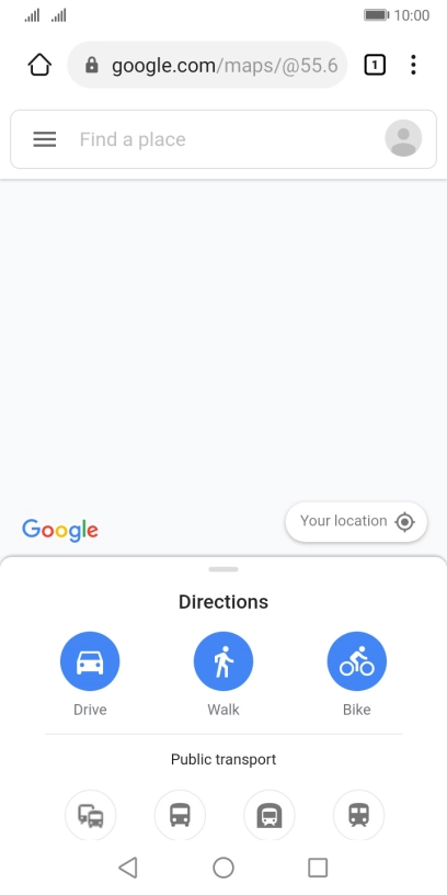 You can now use Google Maps on your phone.