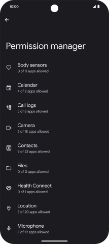 Press the required phone function.