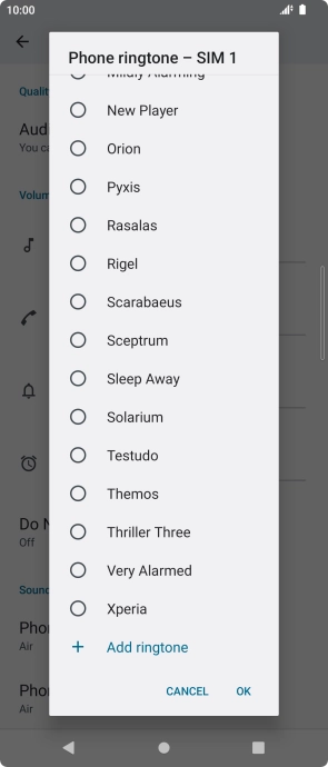 Press Add ringtone.