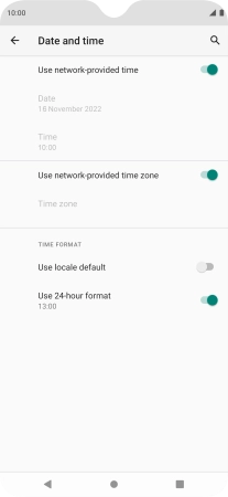 Press the Home key to return to the home screen.