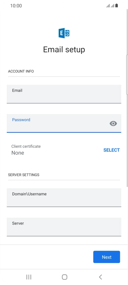 To turn on the function, press SELECT and follow the instructions on the screen to install the required certificate.