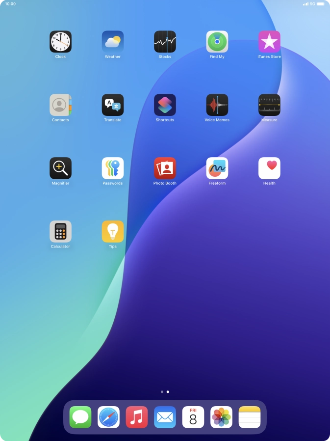 To add an application to Dock, press and hold the required application and drag it downwards to the left side of Dock.