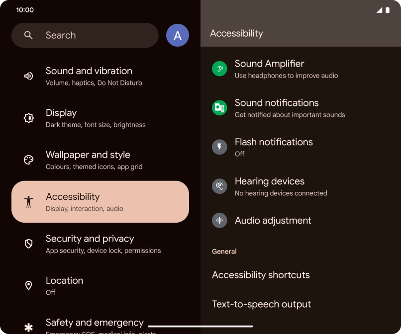 Press the required category below 