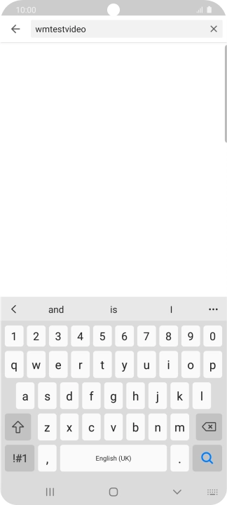 Key in the required search word and press the search icon.