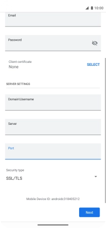 Press the drop down list below 