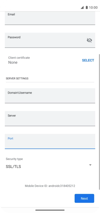 Press the drop down list below 