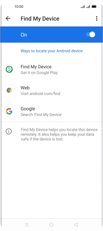 Press the Home key to return to the home screen.