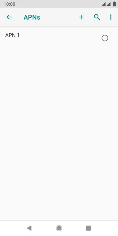 Press the new data connection icon.