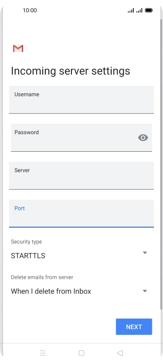 Press the drop down list below 
