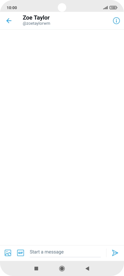 Press the text input field.