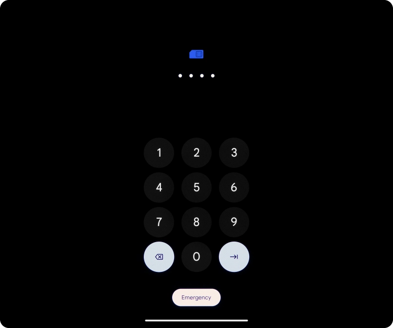 If your SIM is locked, key in your PIN and press arrow left.