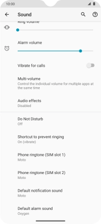 Press Default notification sound.