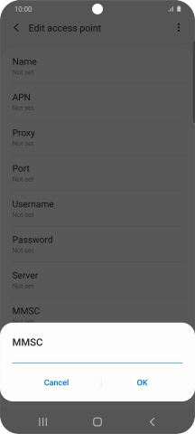 Key in http://mms.vodafone.co.uk/servlets/mms and press OK.