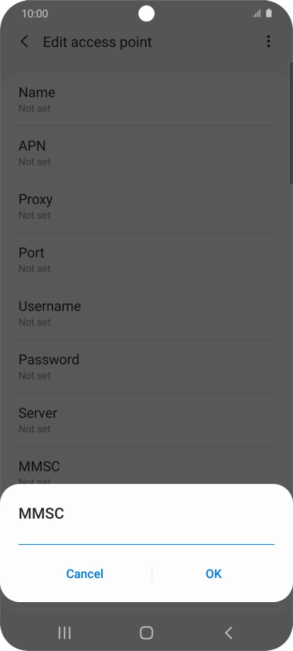 Key in http://mms.vodafone.co.uk/servlets/mms and press OK.
