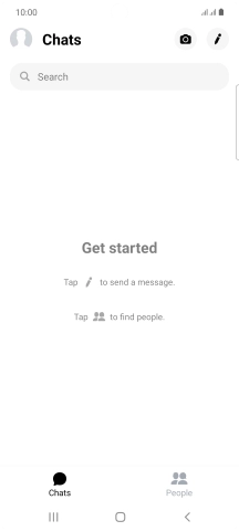 Press the new message icon.