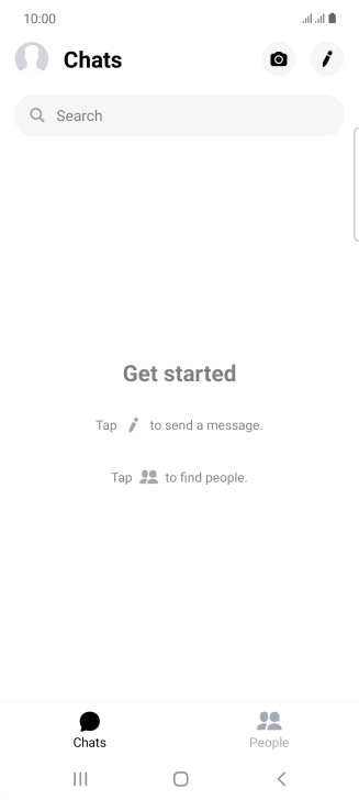 Press the new message icon.