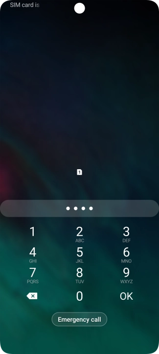 Key in the new PIN again and press OK.
