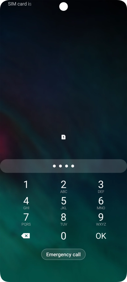 Key in the new PIN again and press OK.