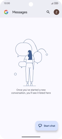 Press the profile icon.